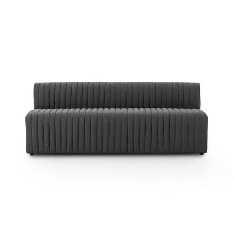 Channel Dining Banquette, Fiqa Boucle Charcoal - Sage InteriorsFHDining bench