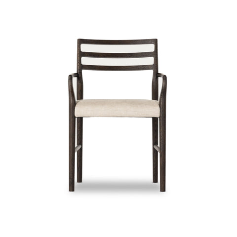 Classic Ladderback Dining Armchair, Light Carbon, Delivered to You Sooner