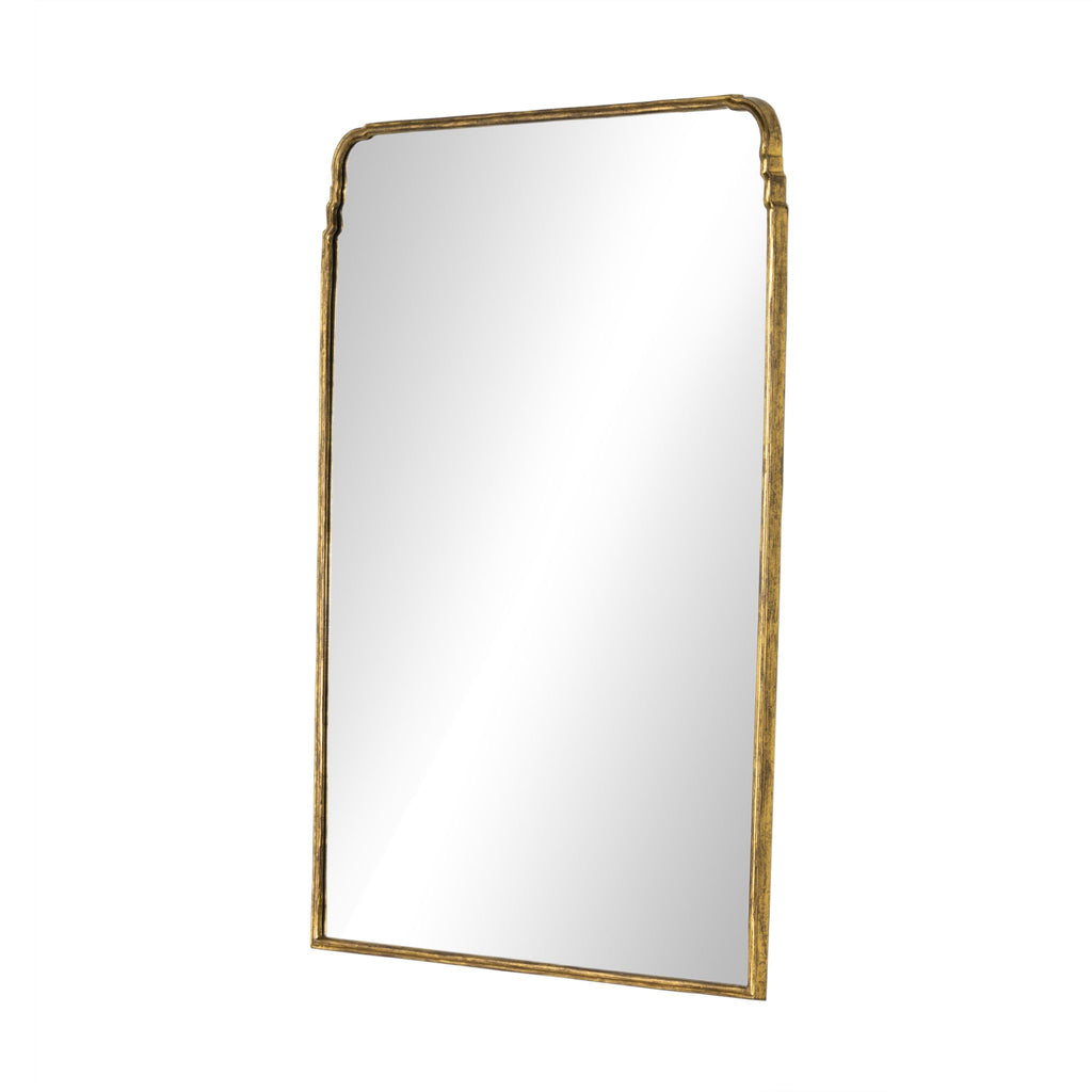 Floor Mirror, Antiqued Gold Leaf