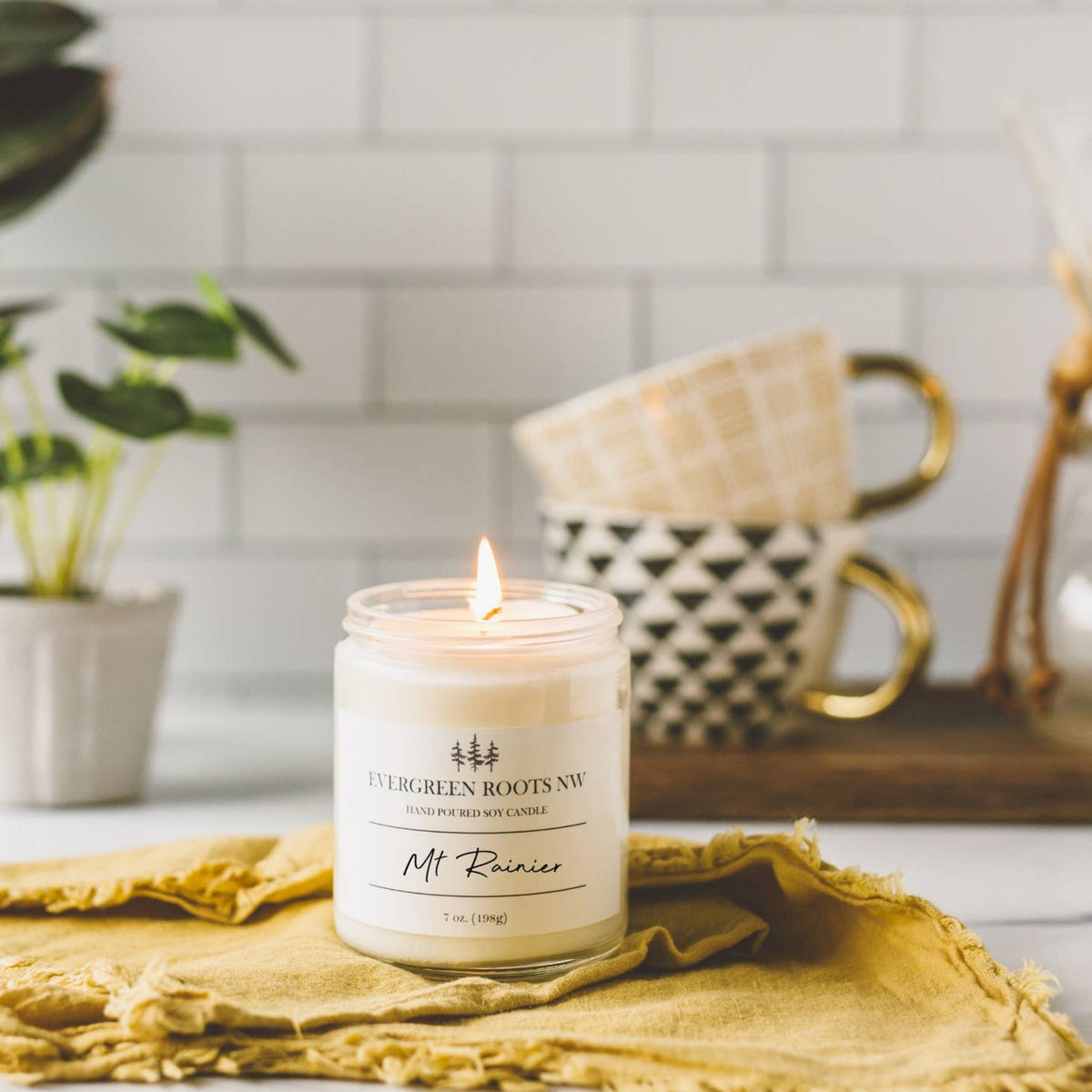 Mount Rainier Candle