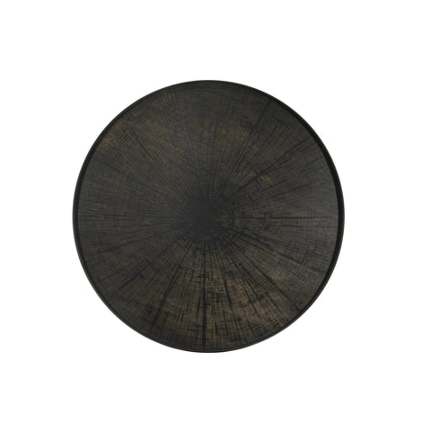 Black Slice Wooden Tray 36 x 36 x 2