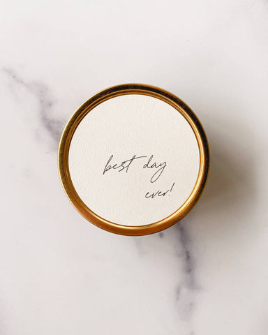 "Best Day Ever!" Soy Travel Candles: Guava Fig