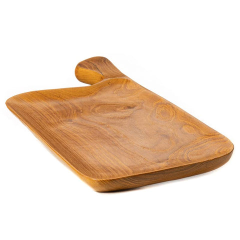 Cheese Board Serving Platter, Handmade Teak Wood