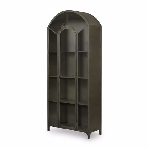 Gunmetal Arched Cabinet