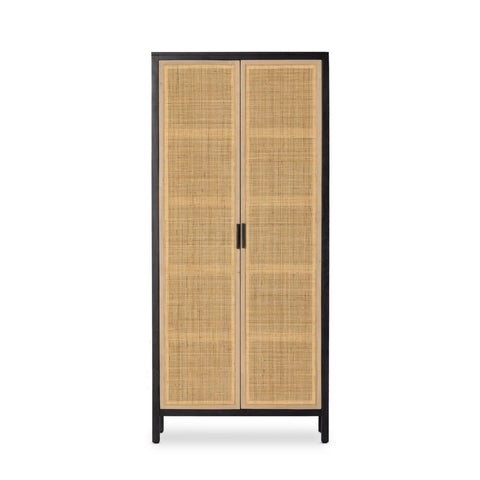 Caned Mango Tall Cabinet