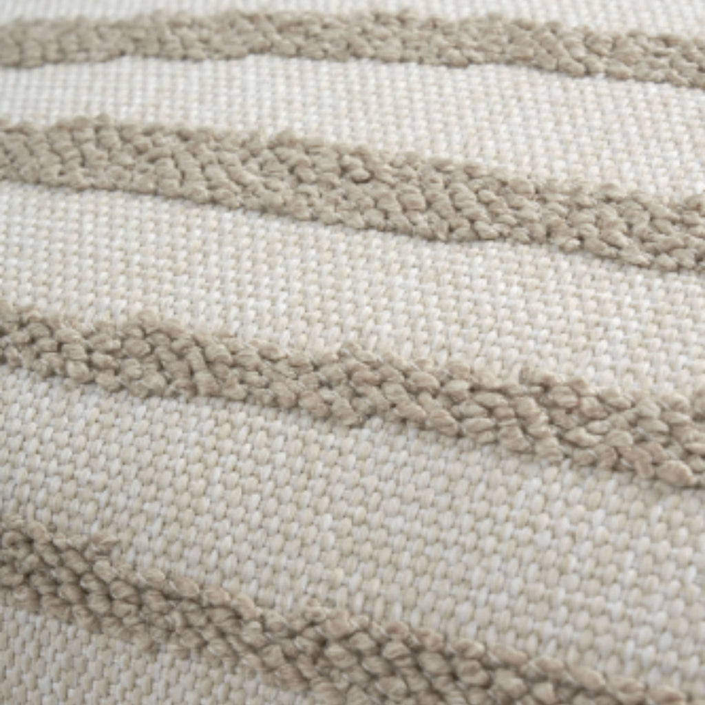 Outdoor Cushion, White Stripes