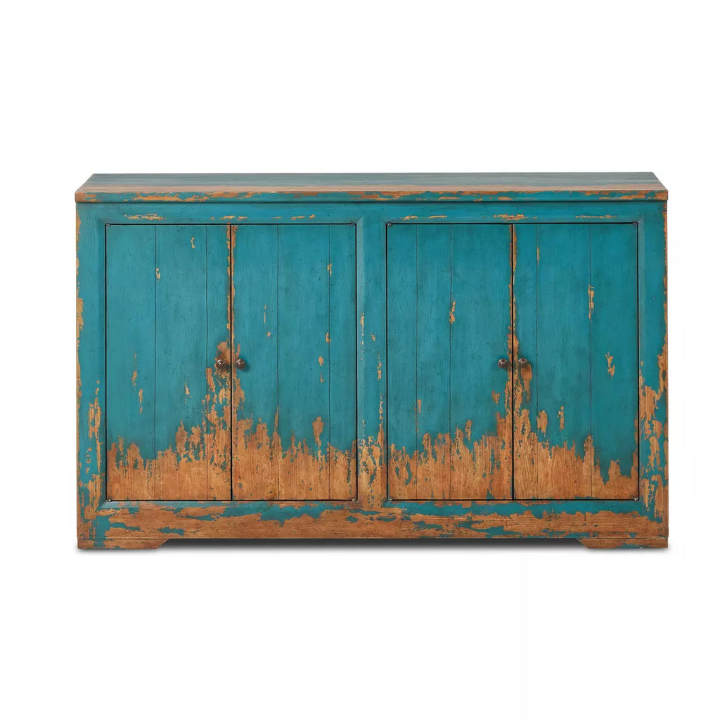 It Takes An Hour Sideboard, Distressed Blue