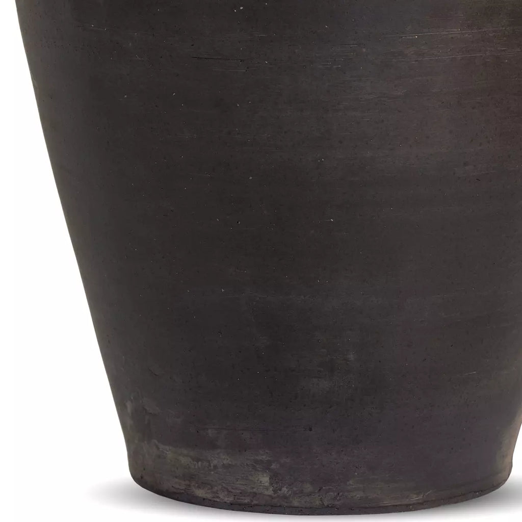 Aged Black Ceramic Vessel