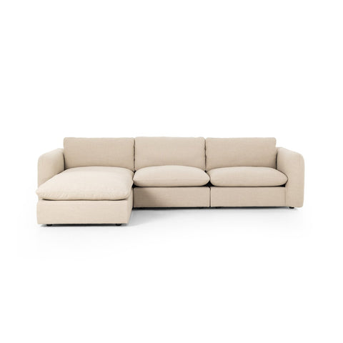 Ingel 3-Piece Sectional With Ottoman - 129.5"