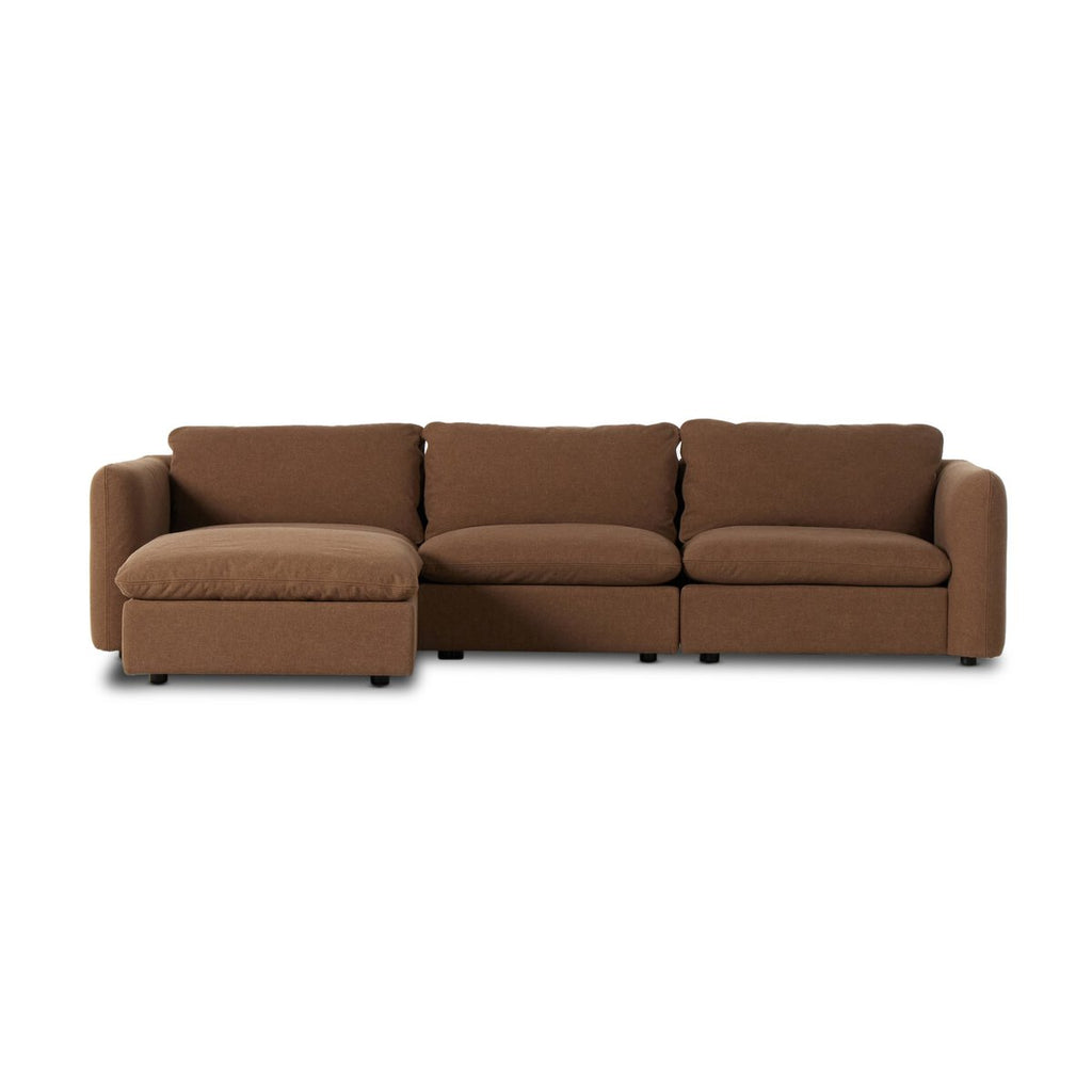 Ingel 3-Piece Sectional With Ottoman - 129.5"