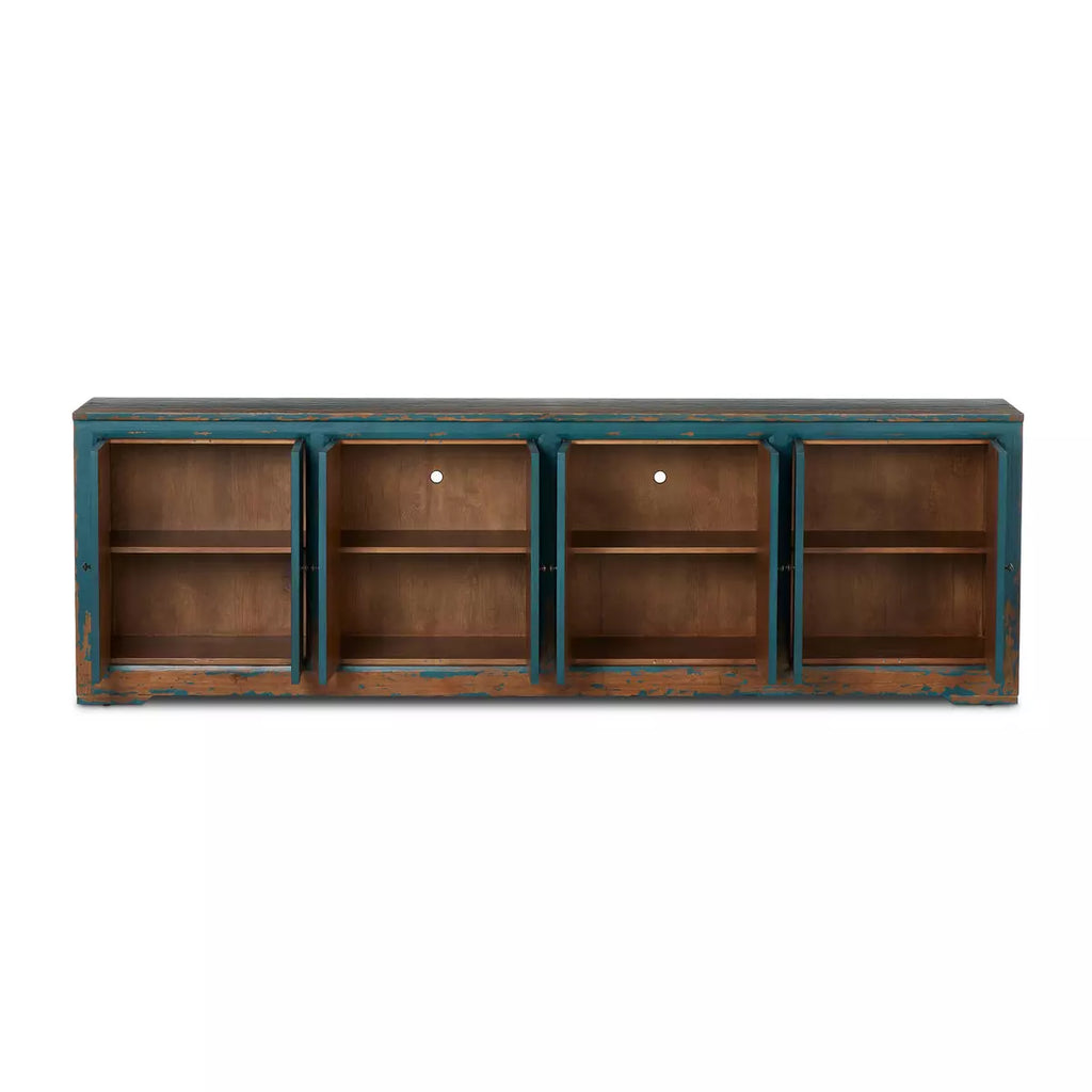 It Takes An Hour Sideboard, Distressed Blue