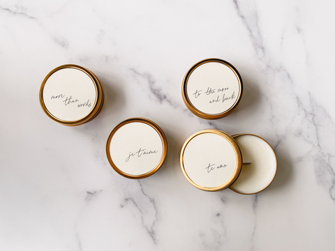 "To The Moon and Back" Soy Travel Candles: Sage + Cedar