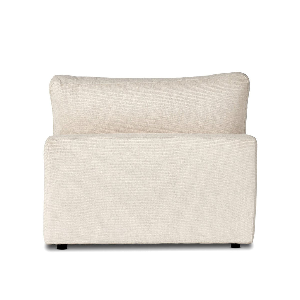 Beige armchair on a white background