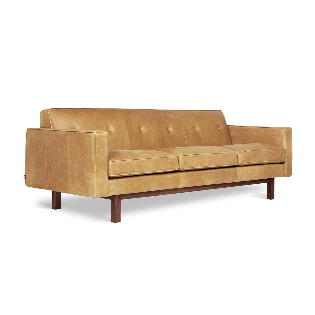 Embassy Sofa – Vintage Leather Mid-Century Sofa with Tufted Back