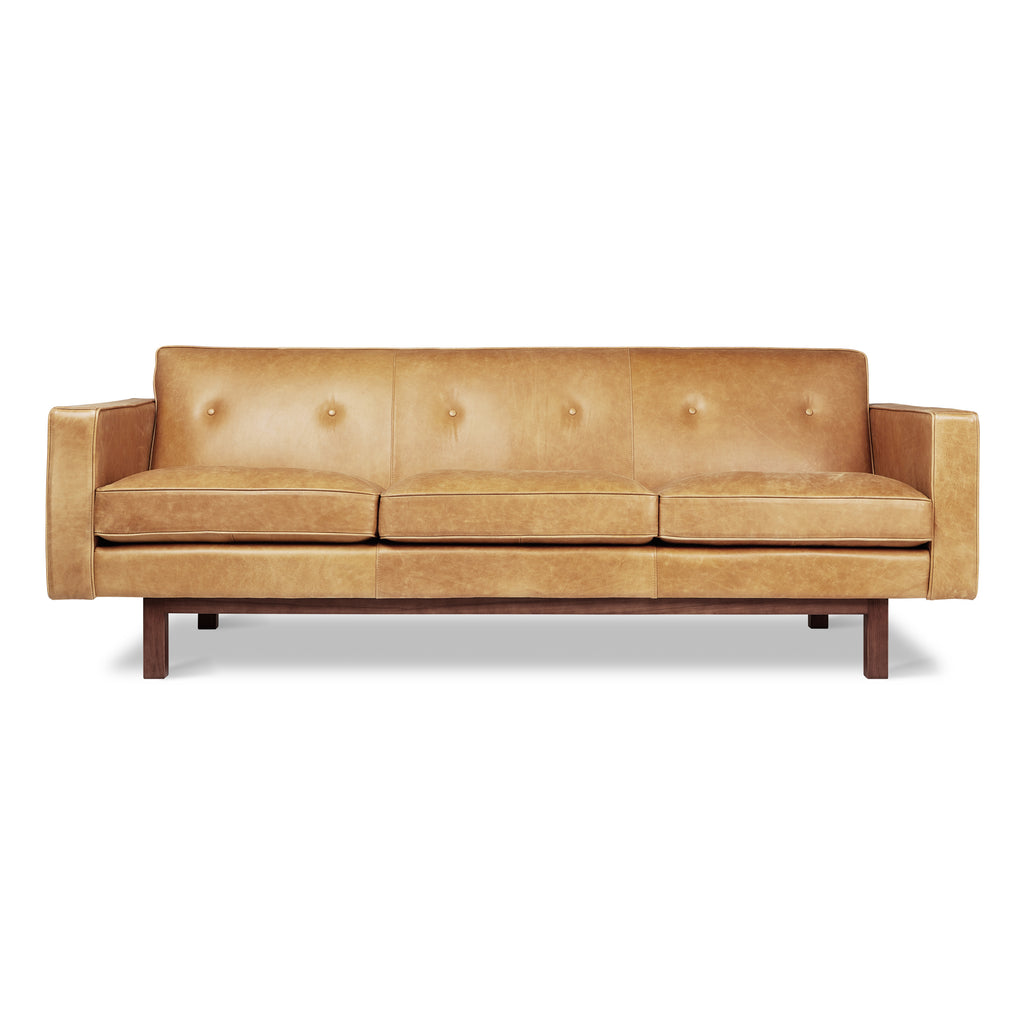 Embassy Sofa – Vintage Leather Mid-Century Sofa with Tufted Back