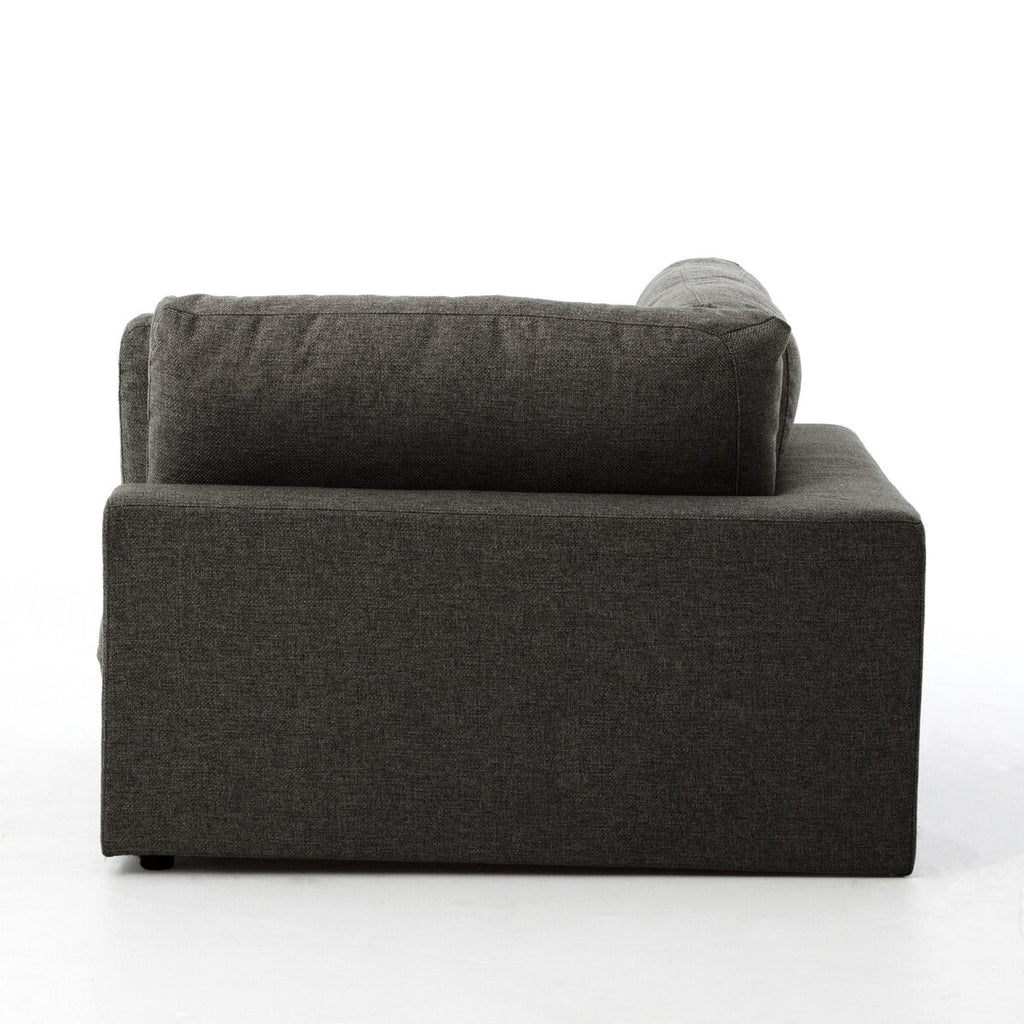 Gray sofa on a white background