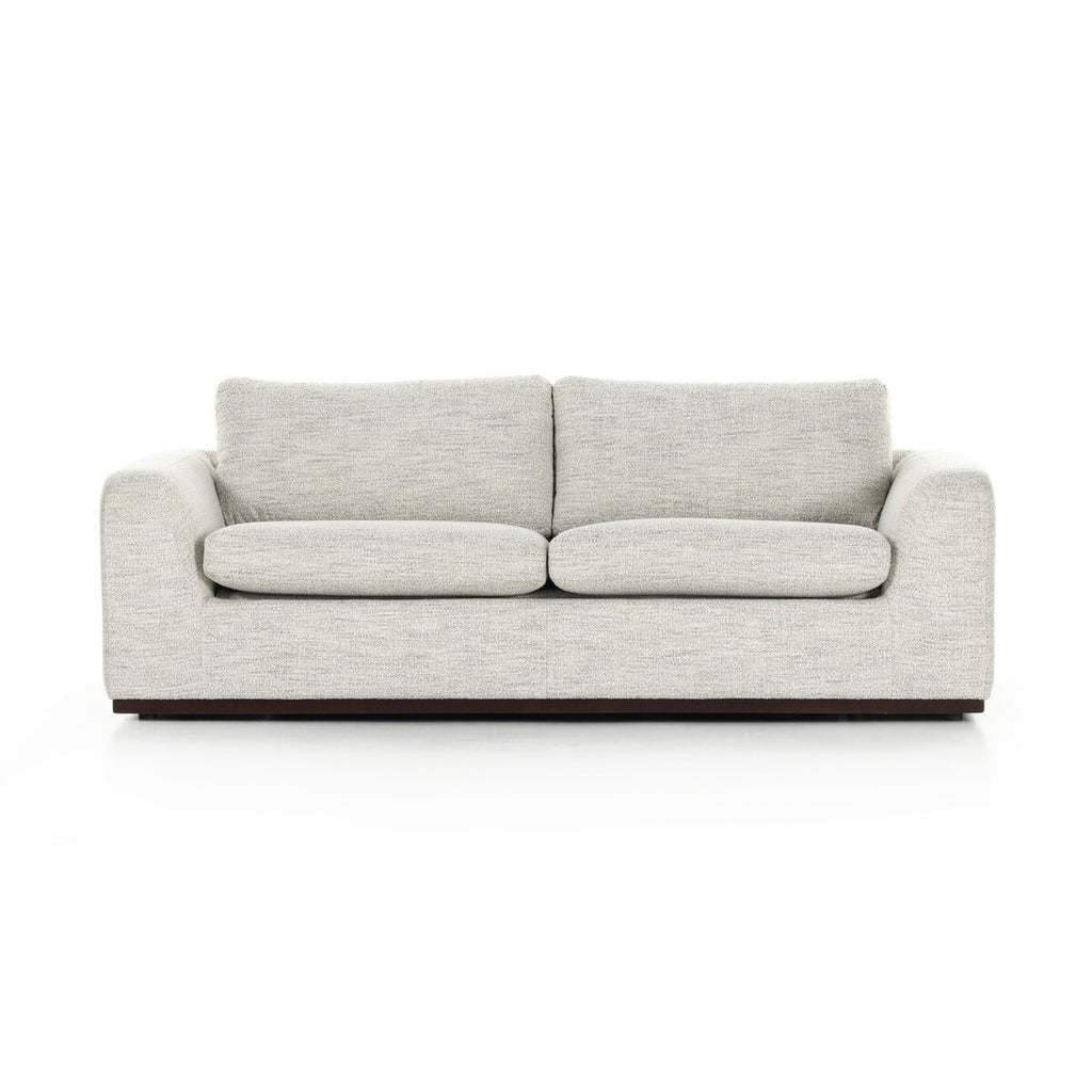 Gray sofa on a white background