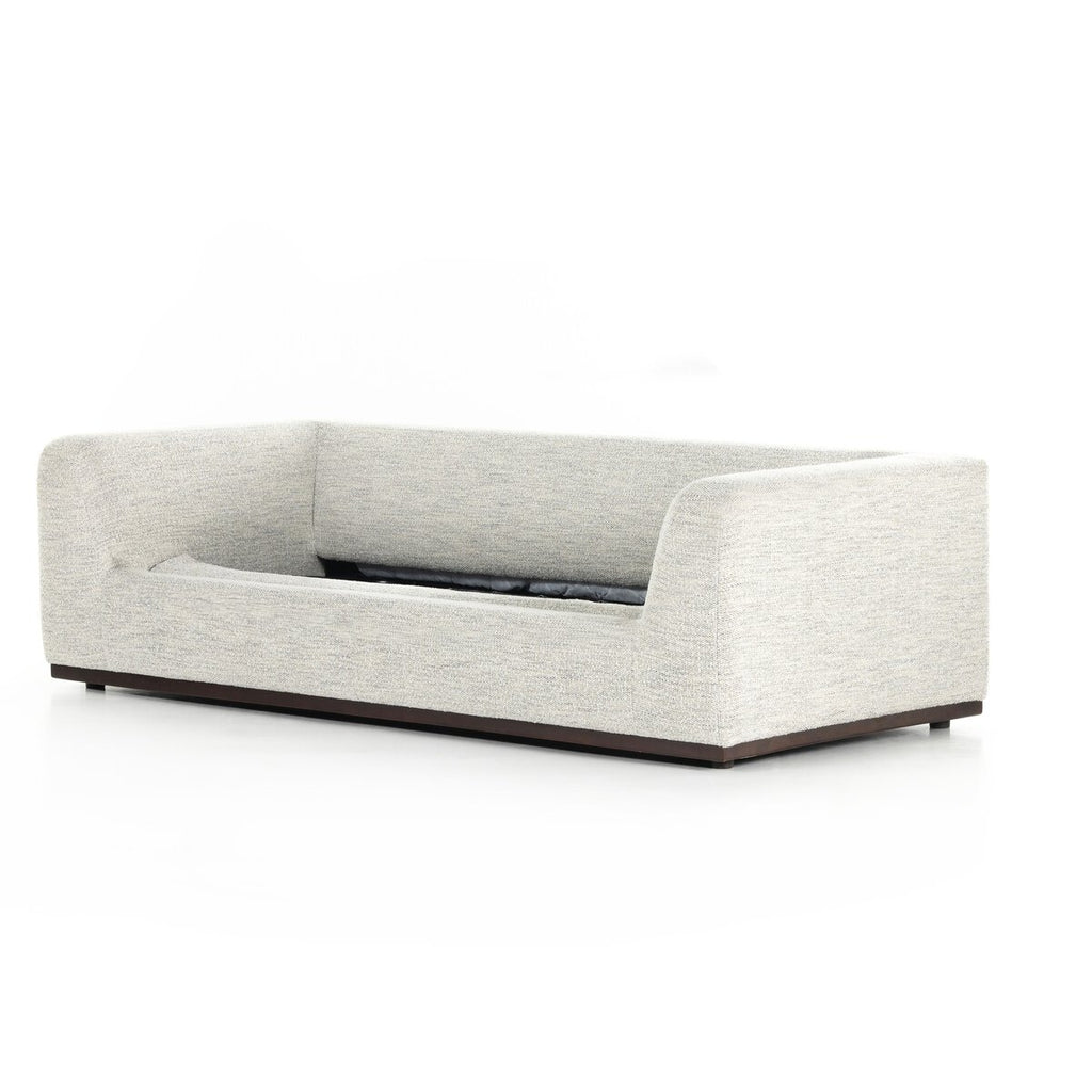 Gray sofa on a white background