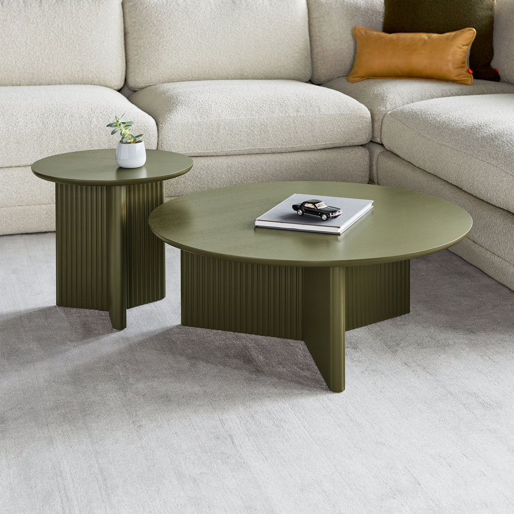 Odeon Coffee Table – Sculptural Centerpiece with Column-Inspired Base