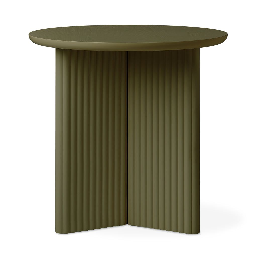 Odeon End Table – Sculptural Modern Side Table with Column-Inspired Design