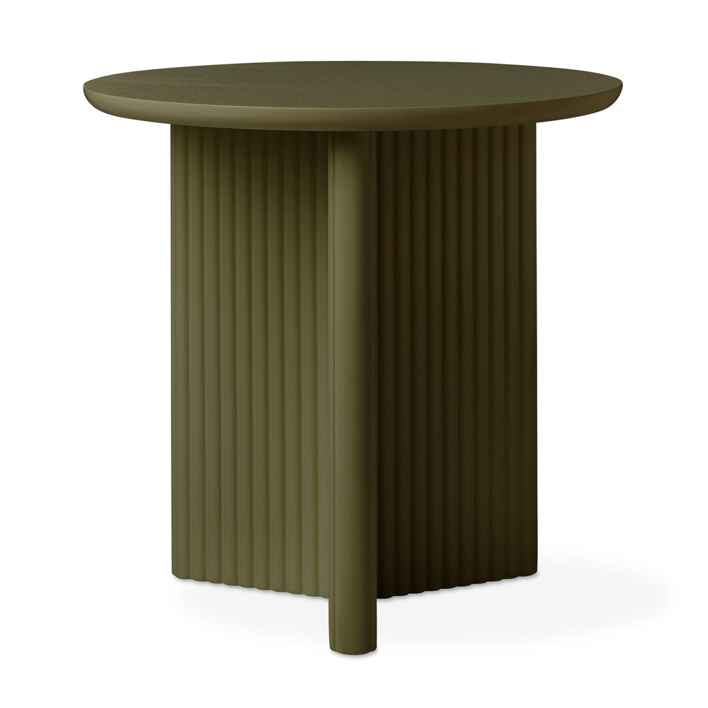 Odeon End Table – Sculptural Modern Side Table with Column-Inspired Design