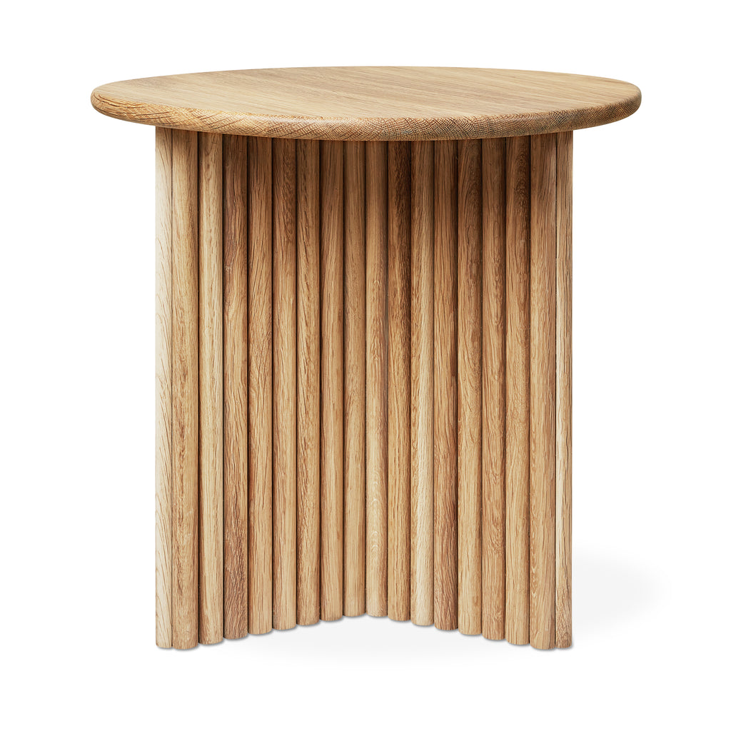Odeon End Table – Sculptural Modern Side Table with Column-Inspired Design
