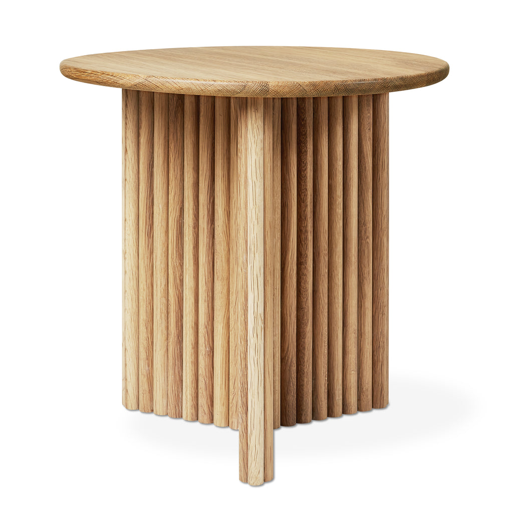 Odeon End Table – Sculptural Modern Side Table with Column-Inspired Design