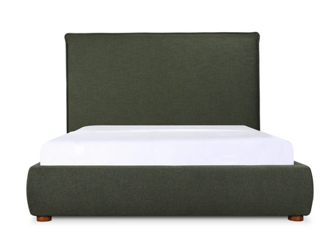 Deep Forest Green Tall Bed