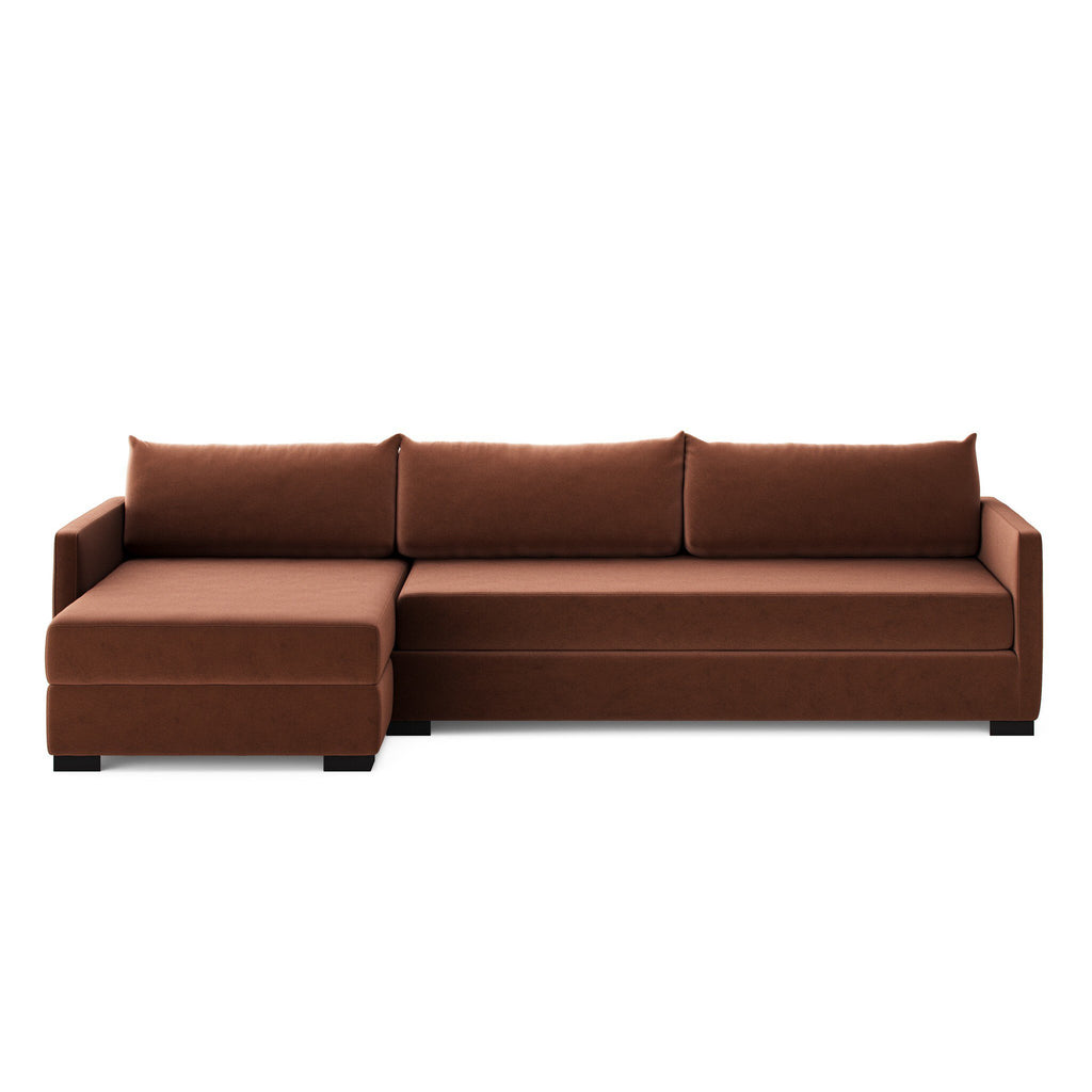 Wickham 2-Piece Sleeper Sectional Sofa with Hidden Storage – Modern Pullout Design