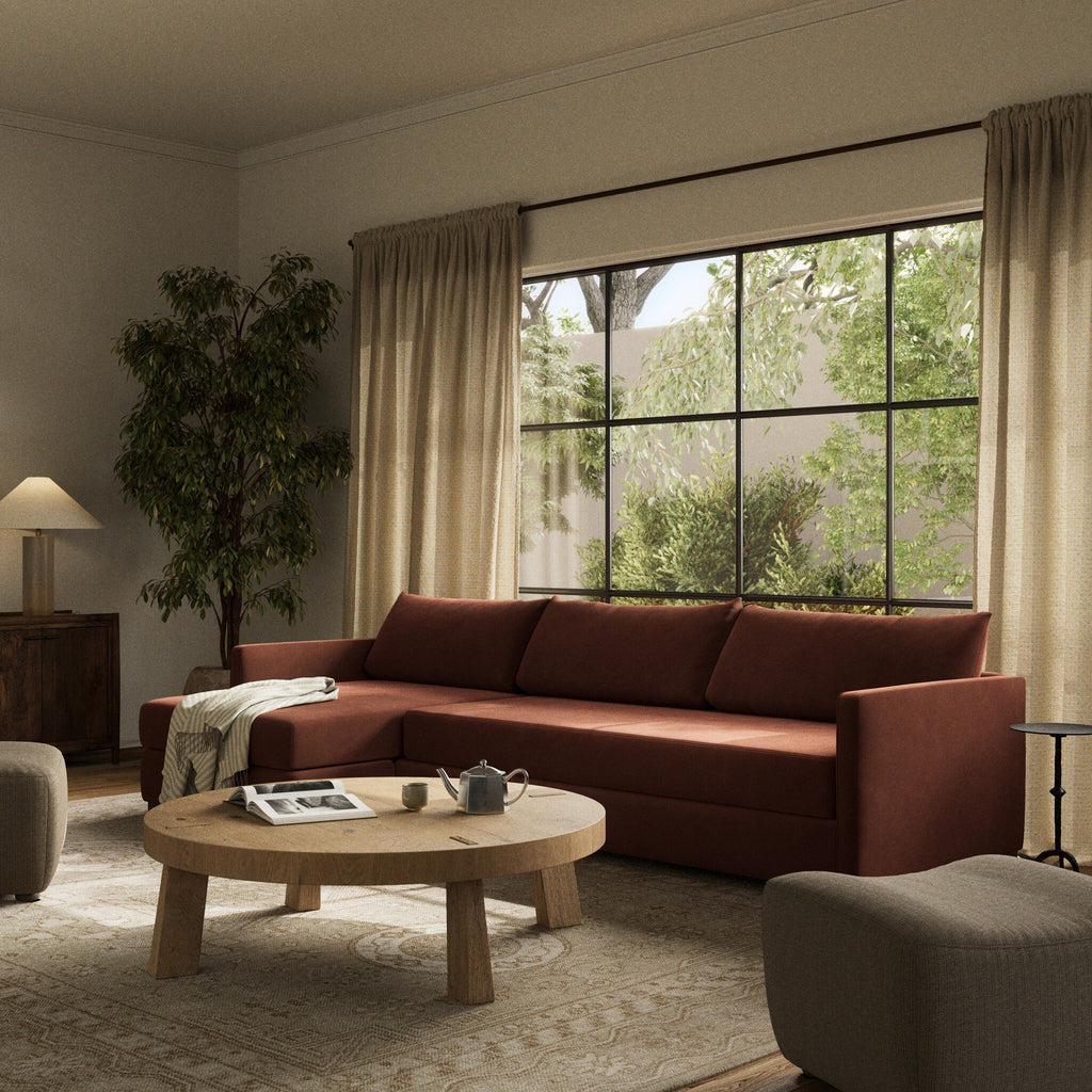 Wickham 2-Piece Sleeper Sectional Sofa with Hidden Storage – Modern Pullout Design