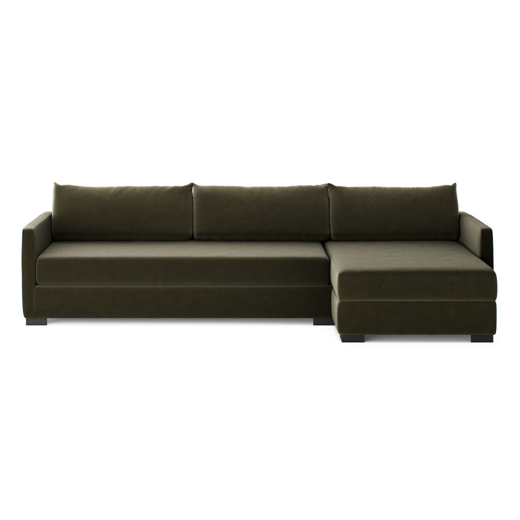 Wickham 2-Piece Sleeper Sectional Sofa with Hidden Storage – Modern Pullout Design