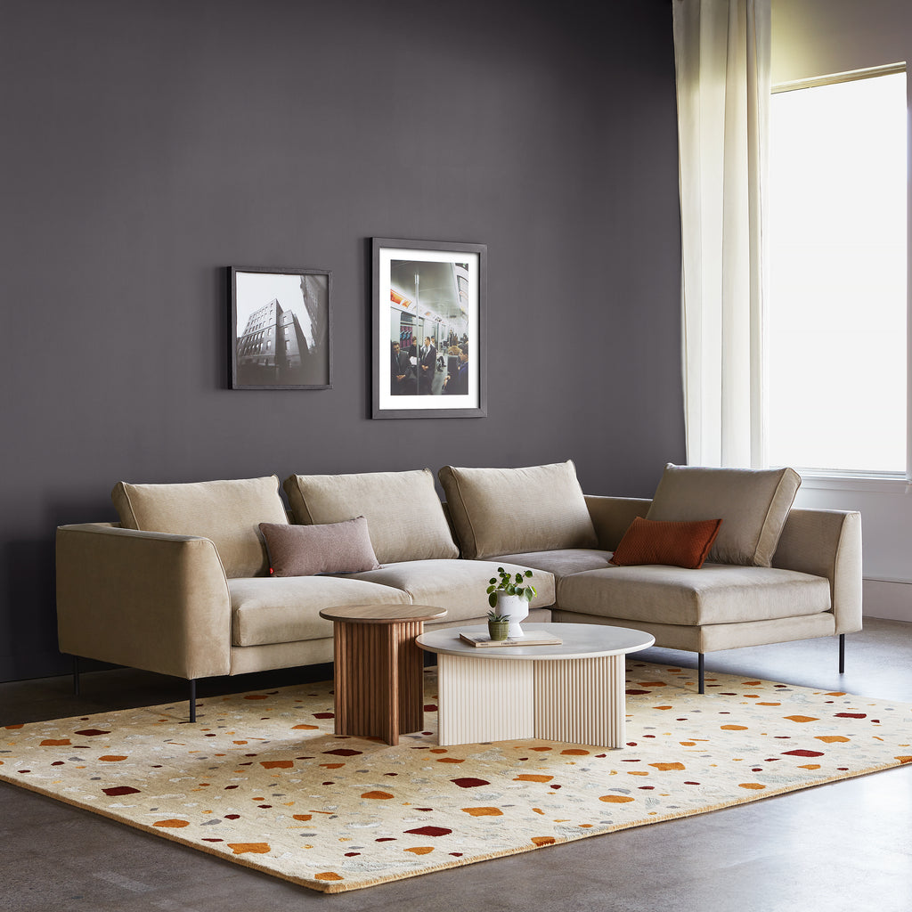 Terraz Rug – Handwoven Wool with Birch-Inspired Texture