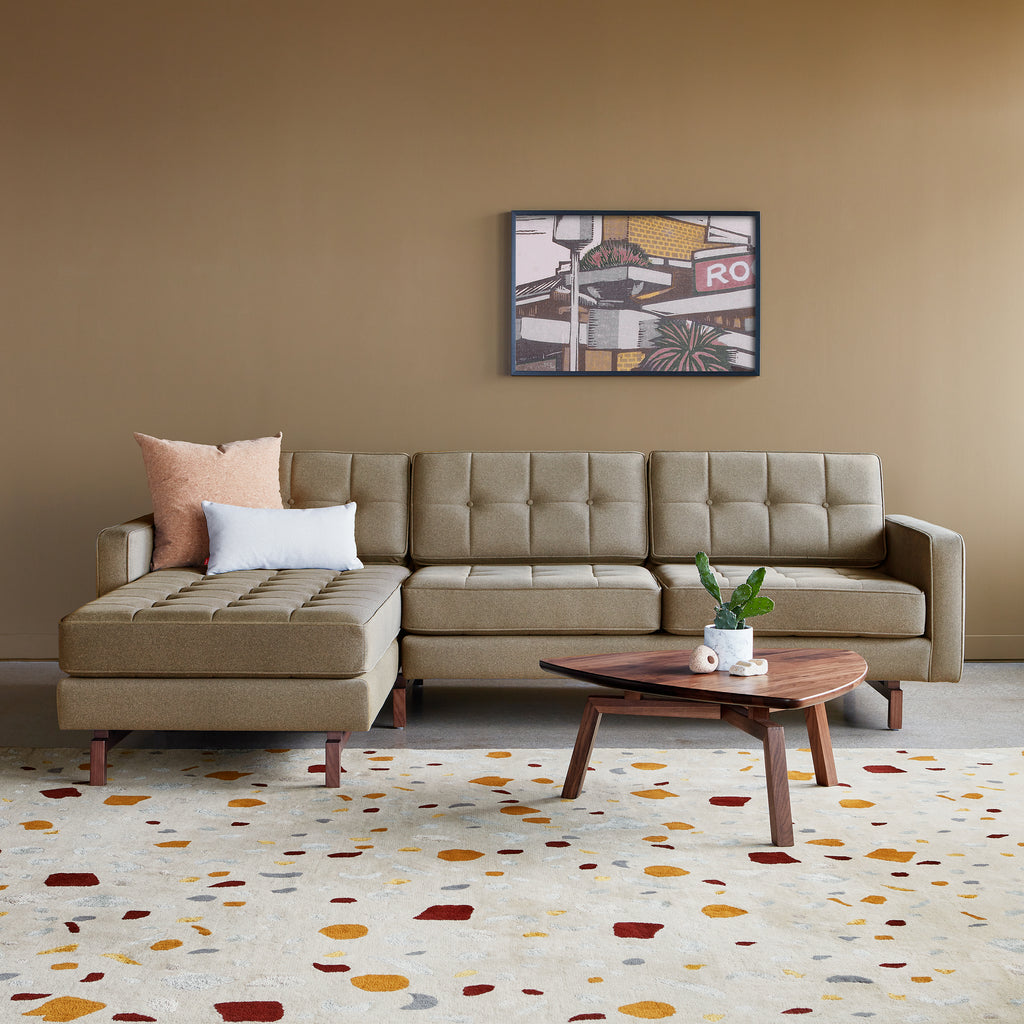 Terraz Rug – Handwoven Wool with Birch-Inspired Texture