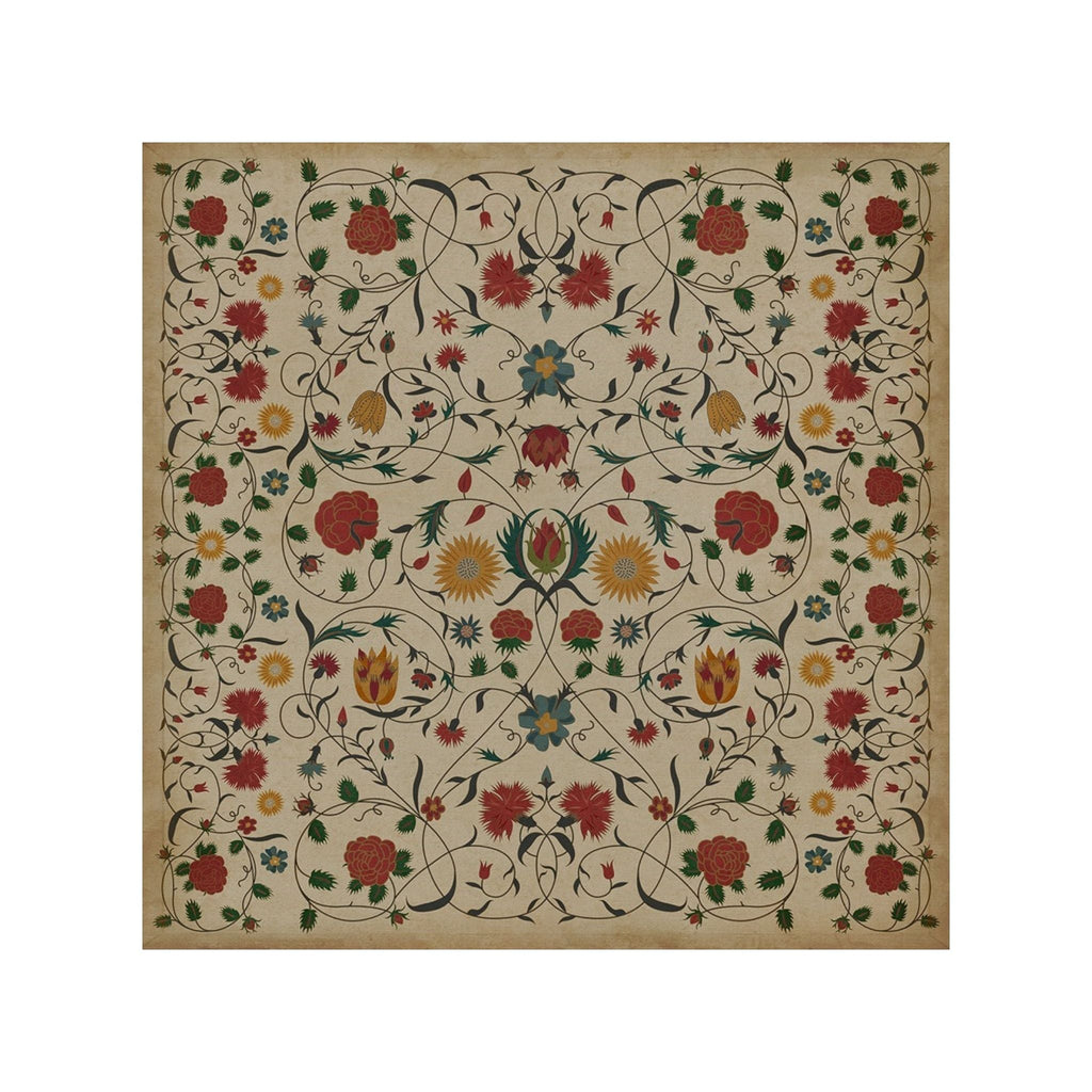 Abigail Vintage Vinyl Floorcloth - Sage InteriorsSpicher and Co