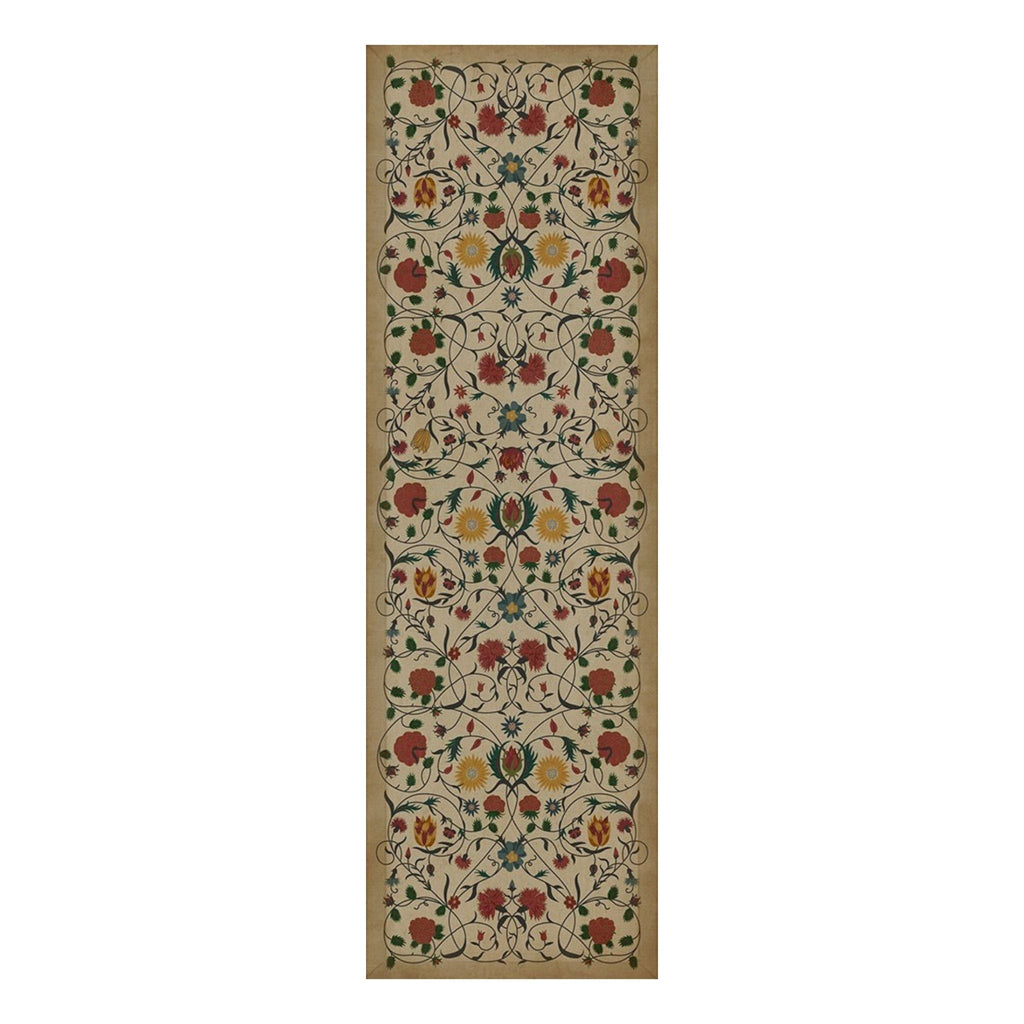 Abigail Vintage Vinyl Floorcloth - Sage InteriorsSpicher and Co