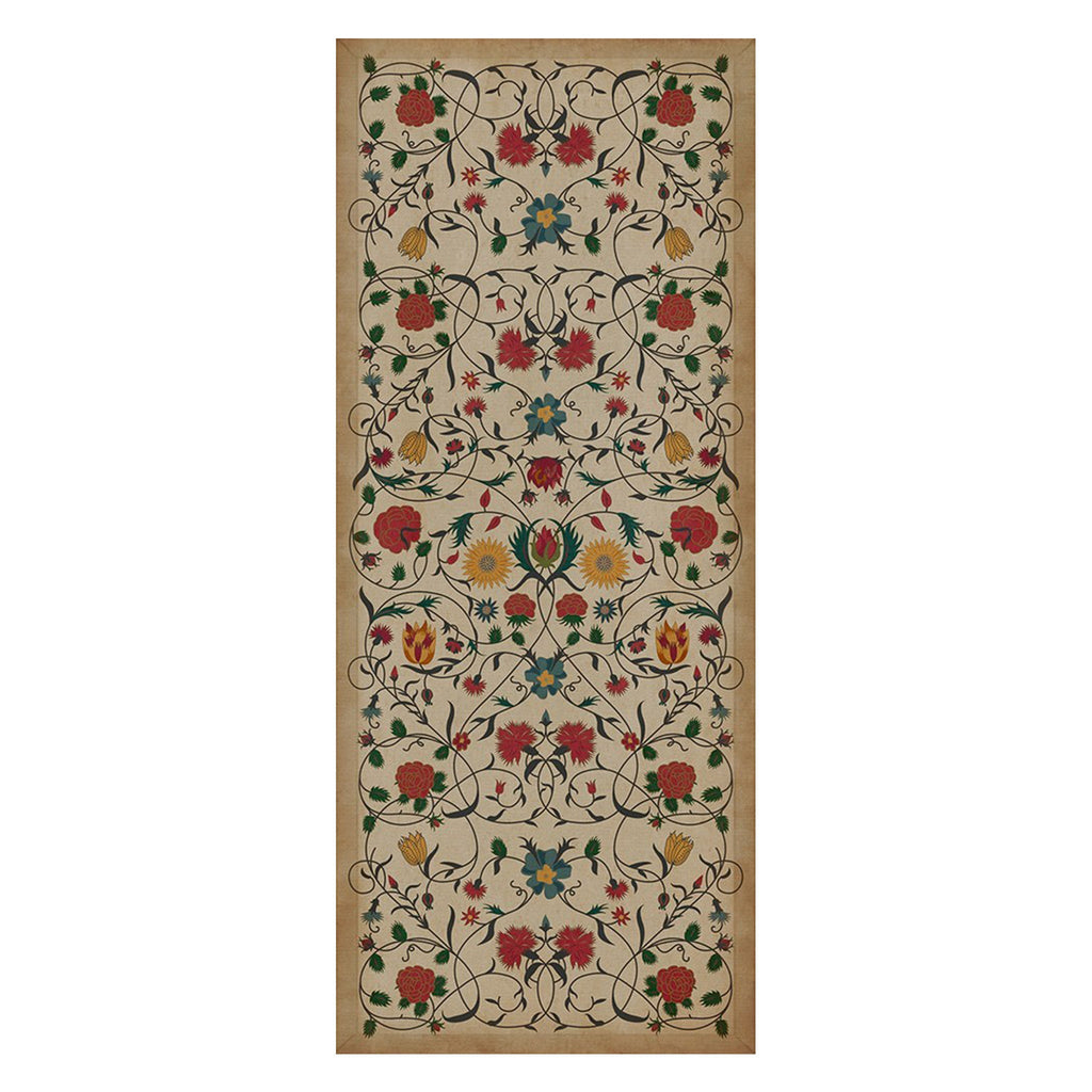 Abigail Vintage Vinyl Floorcloth - Sage InteriorsSpicher and Co