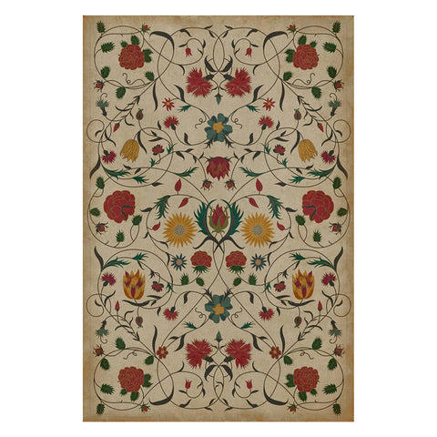 Abigail Vintage Vinyl Floorcloth - Sage InteriorsSpicher and Co
