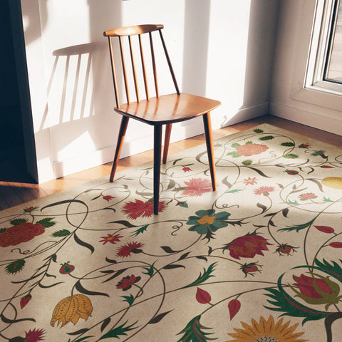 Abigail Vintage Vinyl Floorcloth - Sage InteriorsSpicher and Co