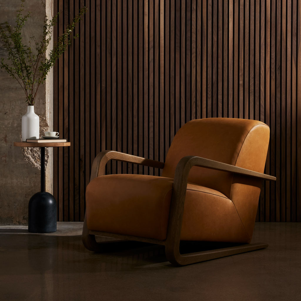 Ernest Lounge Chair, Leather