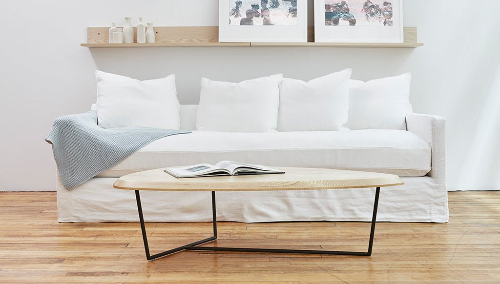 Accents Hull Coffee Table – FSC Ash Wood with Sculptural Steel Base - Sage InteriorsGusCoffee Table