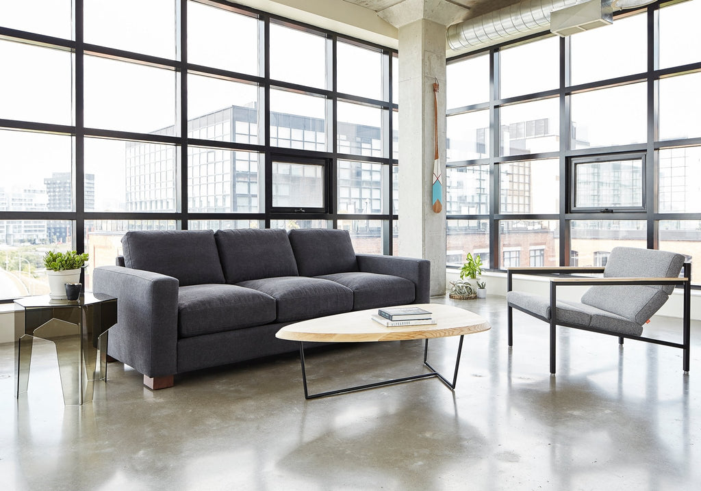 Accents Hull Coffee Table – FSC® Ash Wood with Sculptural Steel Base - Sage InteriorsSage InteriorsCoffee Table
