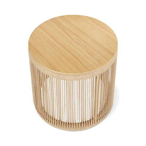 Accents Palma End Table – Danish Cord & American Oak Coastal Modern Accent - Sage InteriorsSage InteriorsEnd Table