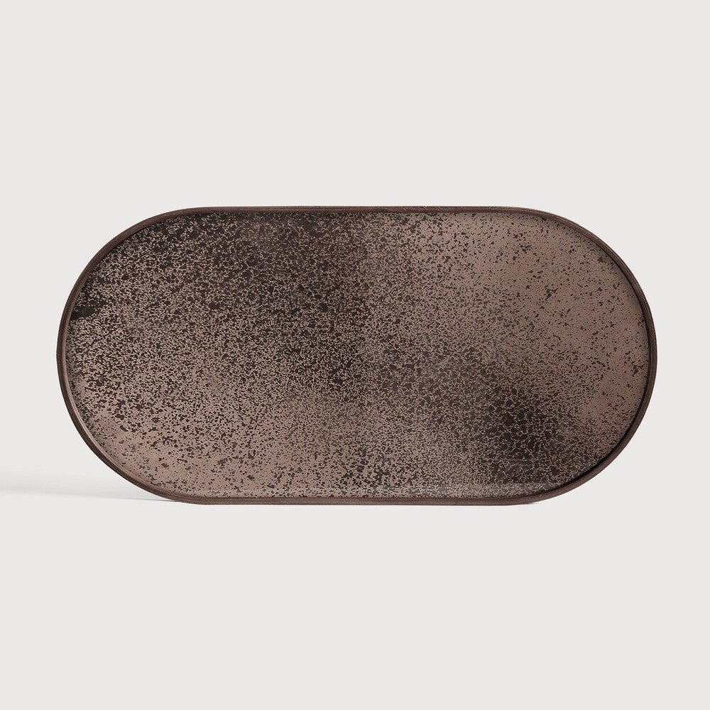 Aged Mirror Tray in Bronze Finish Sage Interiors - Sage InteriorsEthnicraft