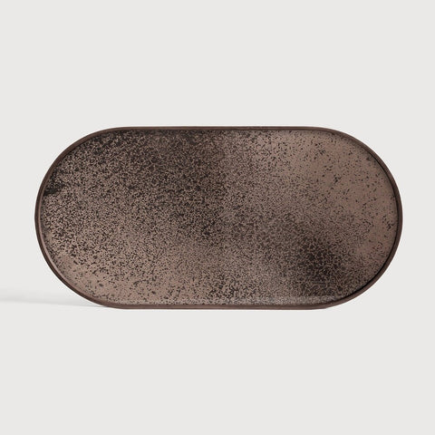 Aged Mirror Tray in Bronze Finish Sage Interiors - Sage InteriorsEthnicraft