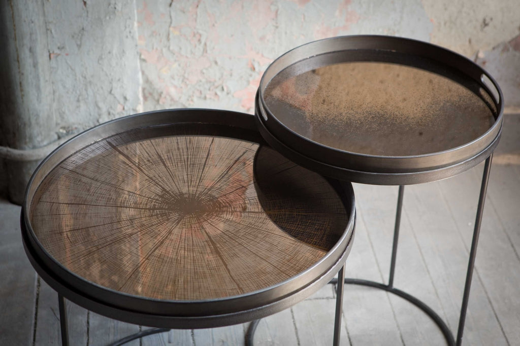 Aged Mirror Tray in Bronze Finish | Sage Interiors - Sage InteriorsEthnicrafttray