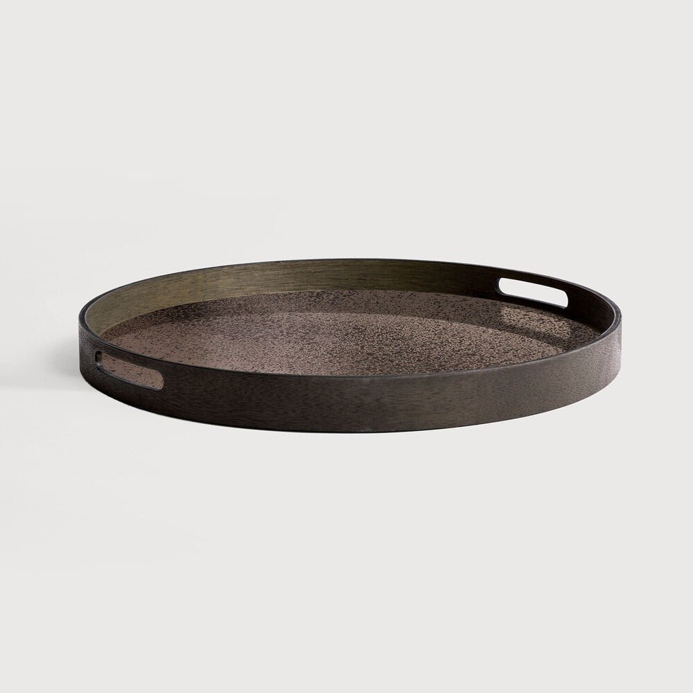 Aged Mirror Tray in Bronze Finish | Sage Interiors - Sage InteriorsEthnicrafttray
