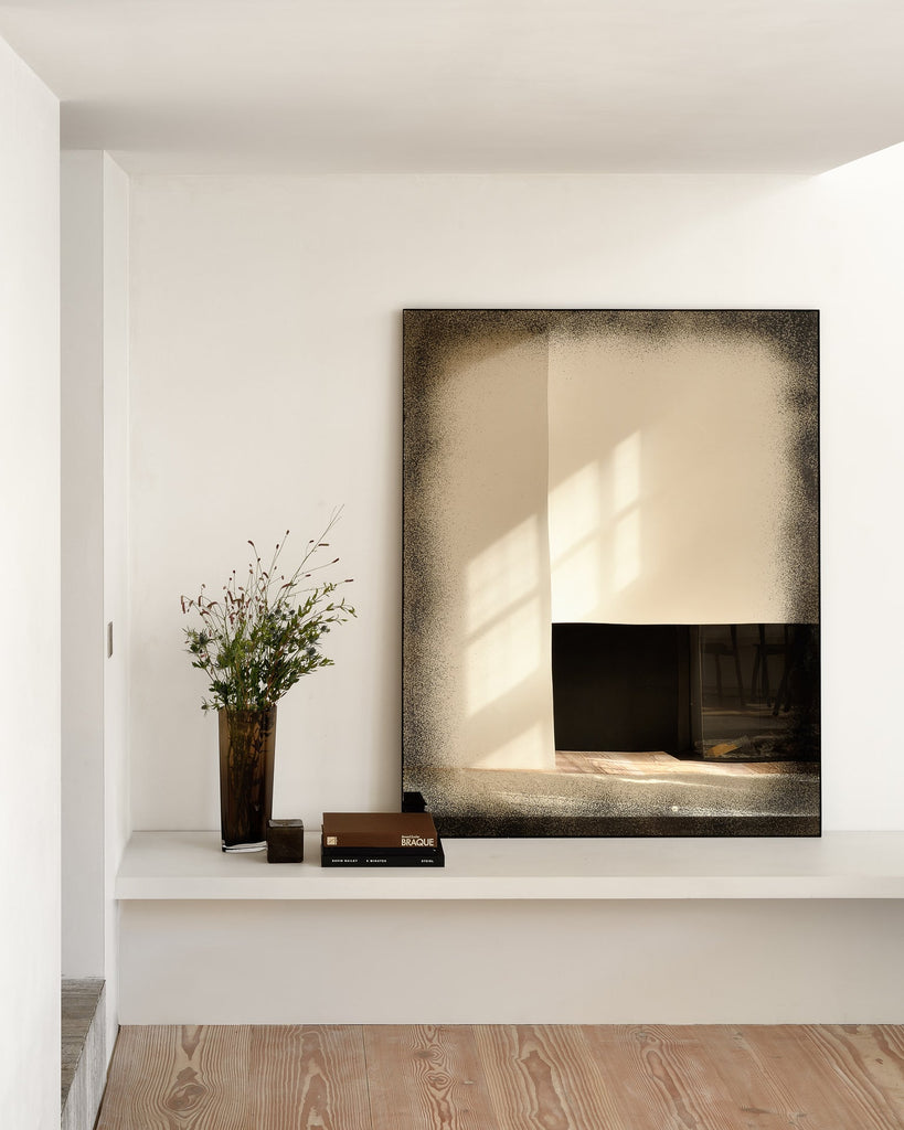 Aged Wall Mirror Rectangular with Finish Sage Interiors - Sage InteriorsEthnicraftmirror