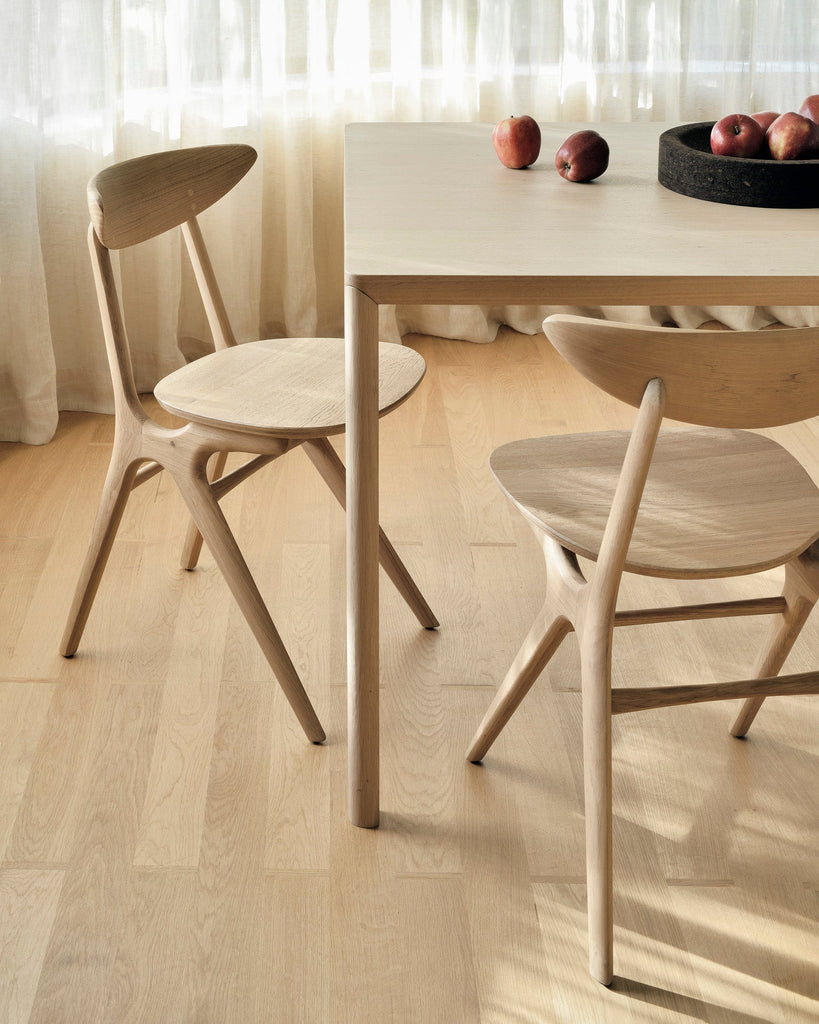 Air Dining Table – Minimalist Solid Oak with Floating - Top Illusion - Sage InteriorsethnicraftDining Table