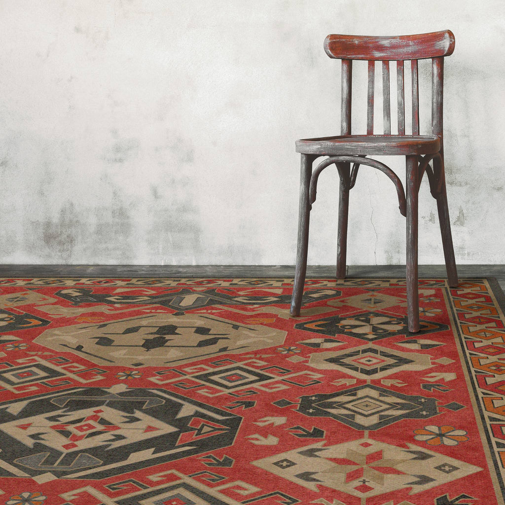 All Spice Vintage Vinyl Floorcloth - Sage InteriorsSpicher and Co
