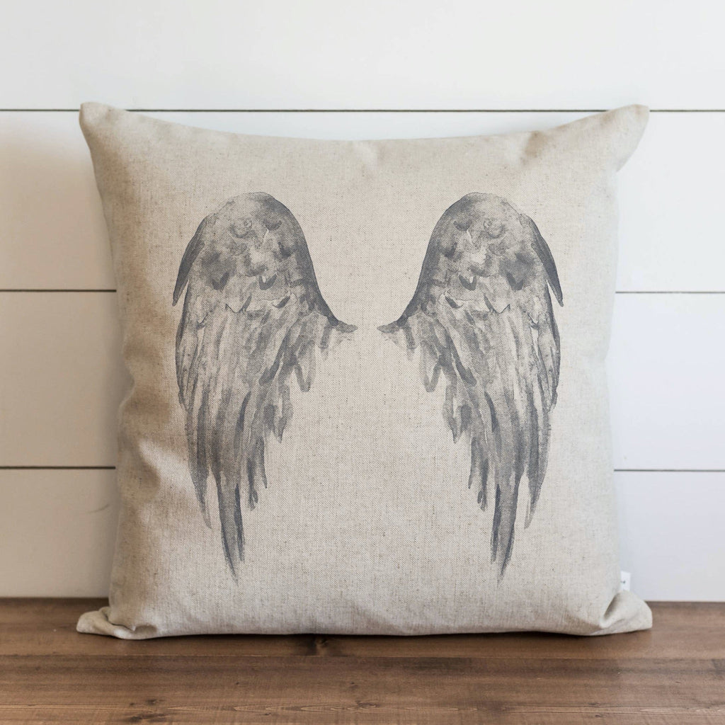 Angel Wings Gray Pillow - Sage InteriorsPorter Lane Home